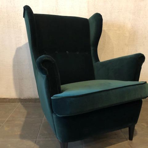 zaļš krēsls 